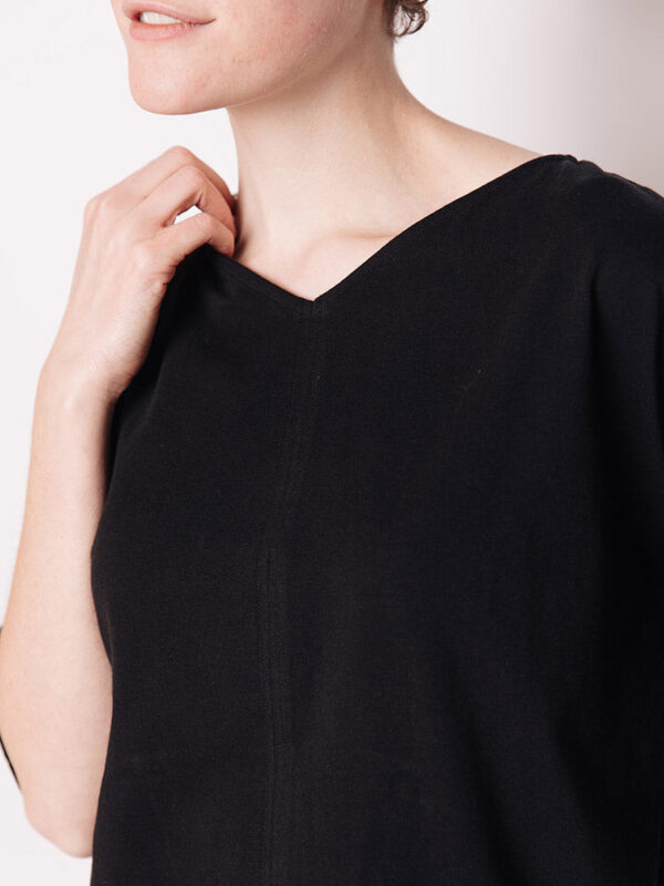 James Drop Sleeve Top - Black - Image 3