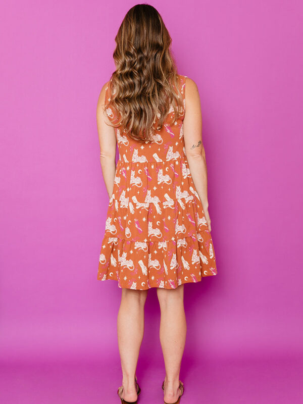 Bellini Tiered Dress - Orchid Tigress - Image 4