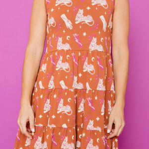 Bellini Tiered Dress - Orchid Tigress - Image 5