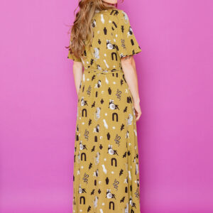 Brea Wrap Dress - Olive Curios - Image 3