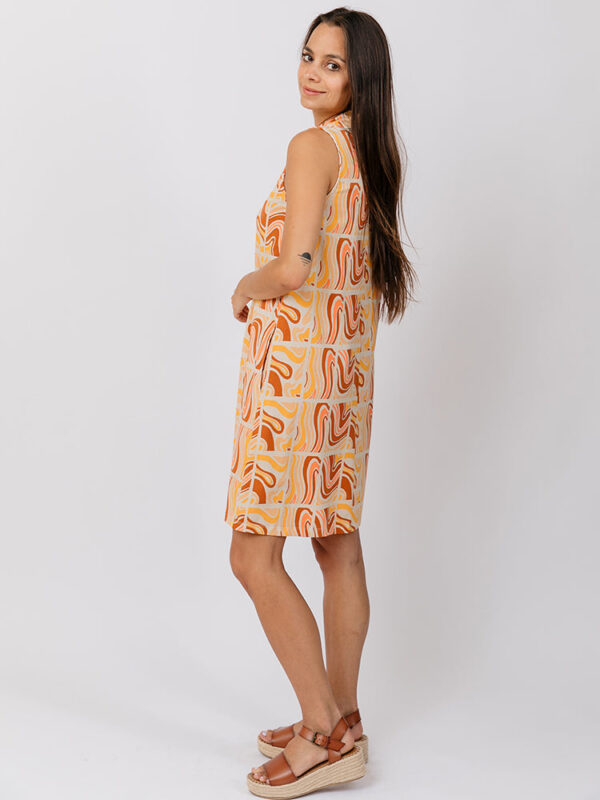 Eve Sleeveless Dress - Sedona Stripe - Image 5