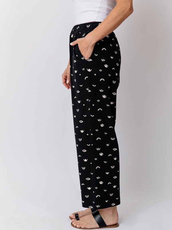 Fae Wide Leg Pant - Onyx Eyes - Image 2