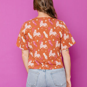 Marley Boxy Wrap Top - Orchid Tigress - Image 5