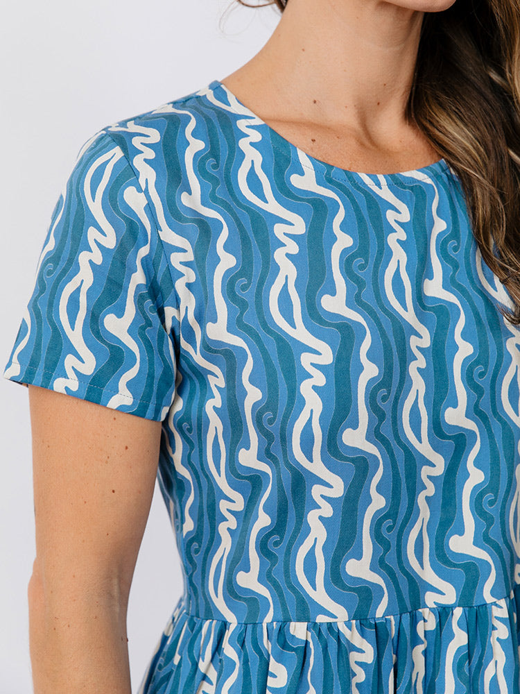 Serenade Dress - Blue Samudra - Image 6