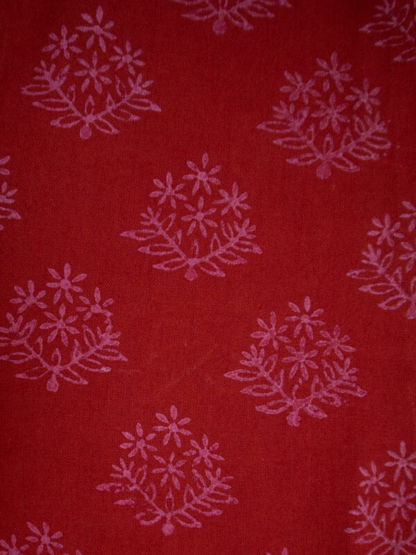 Sohla Mini Dress - Floral Stamp Red - Image 6