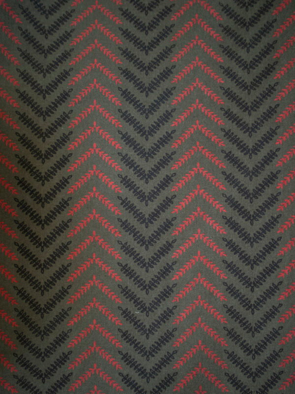 Chennai Mini Dress - Chevron Fern Red - Image 4