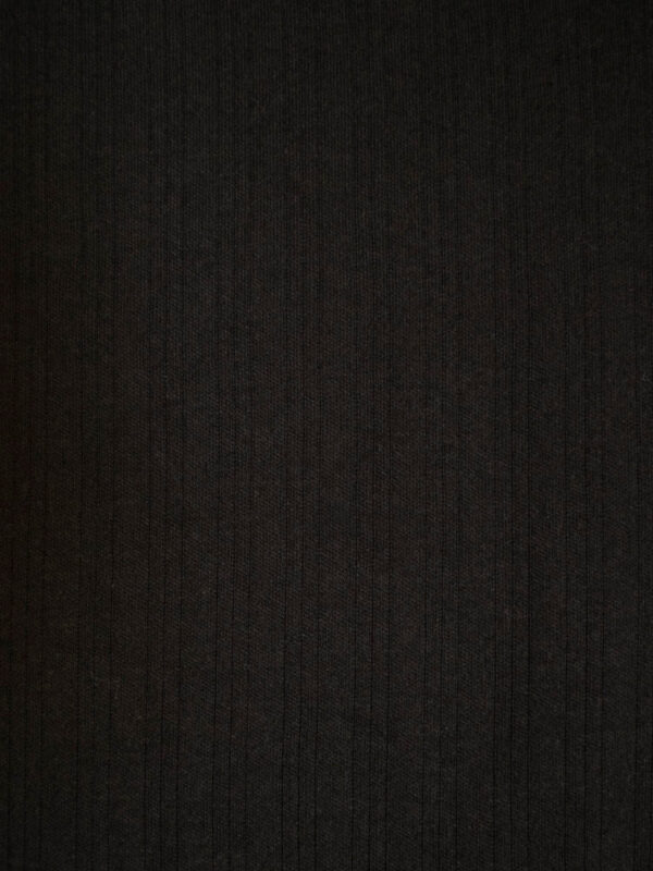 Rita Long Sleeve Jumpsuit - Black Rib Knit - Image 4