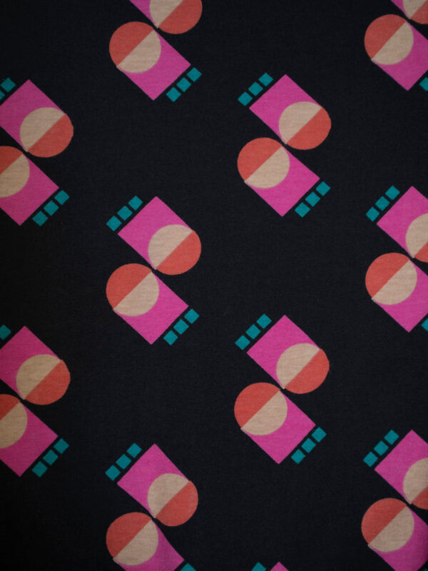 Mumbai Maxi Dress  - Memphis Shapes Black - Image 5