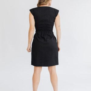 Artsy Traveler Dress - Black Denim - Image 4