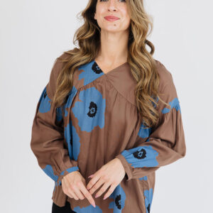 Fiona Blouse - Dark Oak - Image 1