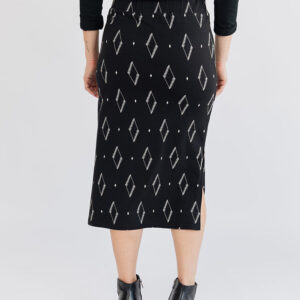 Isla Skirt - Diamond Vine Black - Image 3