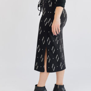 Isla Skirt - Diamond Vine Black - Image 2
