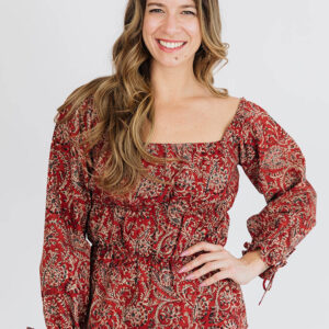 Jules Top - Red - Image 1