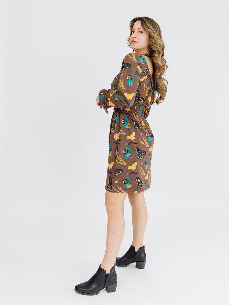 Juliet Mini Dress - Autumn Quilt - Image 2