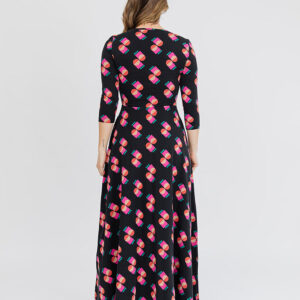 Mumbai Maxi Dress  - Memphis Shapes Black - Image 4