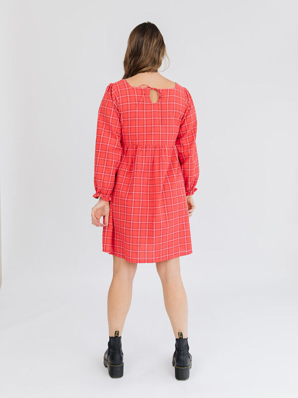 Nico Mini Dress - Red Plaid - Image 4