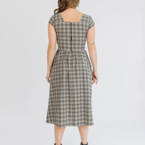Rupi Midi Dress - Cement Plaid - Image 5