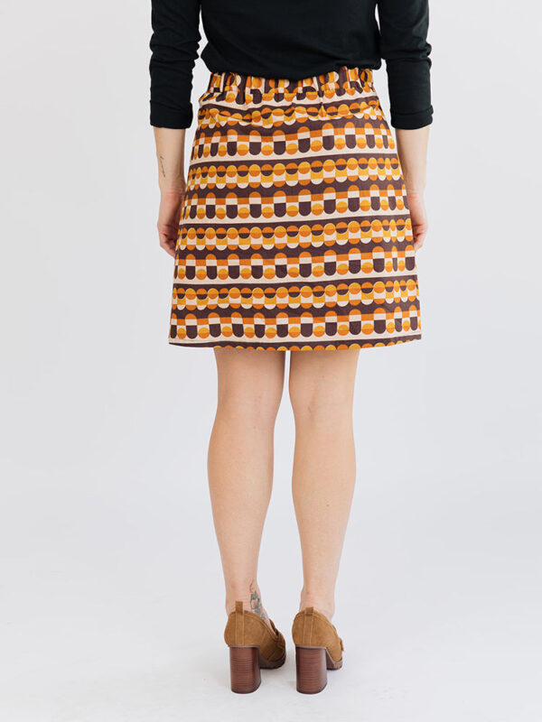 Val Mini Skirt - Circle Stripe Desert - Image 3