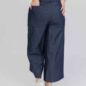 Cropped Rosie Pant - Blue Denim - Image 3