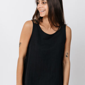 Melissa Tank - Black Linen - Image 3