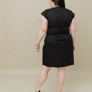Artsy Traveler Plus Size Dress - Black Denim - Image 3
