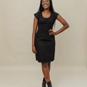 Artsy Traveler Dress - Black Denim - Image 5