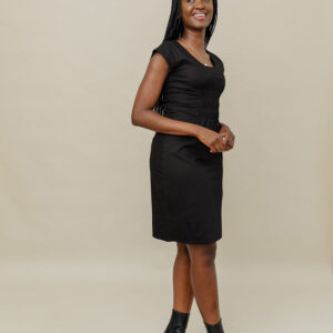 Artsy Traveler Dress - Black Denim - Image 6