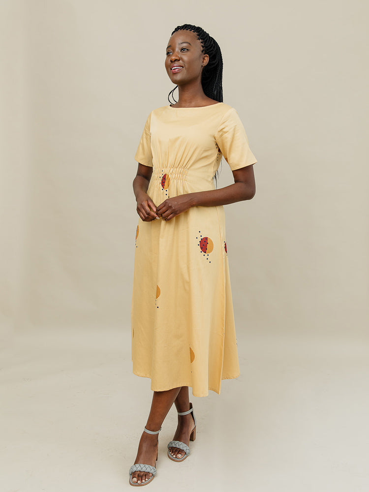 Artsy Traveler Midi Dress - Honeycomb - Image 6