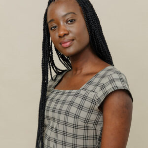 Rupi Midi Dress - Cement Plaid - Image 2