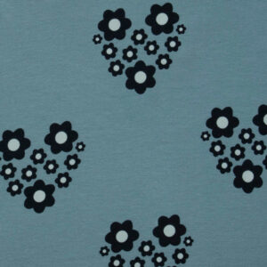 Callie 3/4 Sleeve Wrap Dress - Retro Slate - Image 3