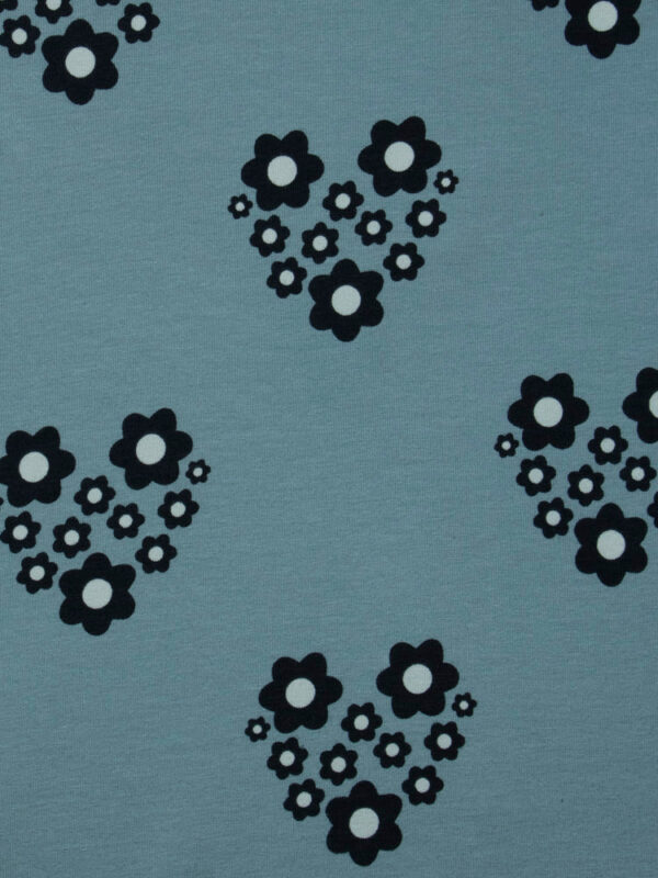 Callie 3/4 Sleeve Wrap Dress - Retro Slate - Image 3