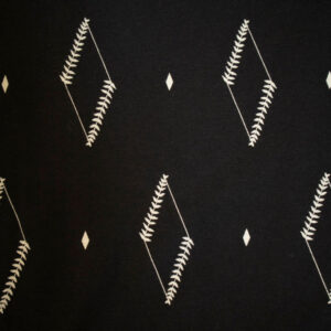 Abby Drawstring Plus Size Dress - Diamond Vine Black - Image 9