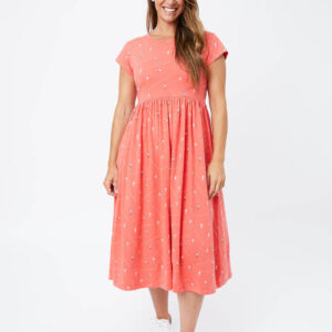 Logan Midi Dress - Badminton Melon - Image 1