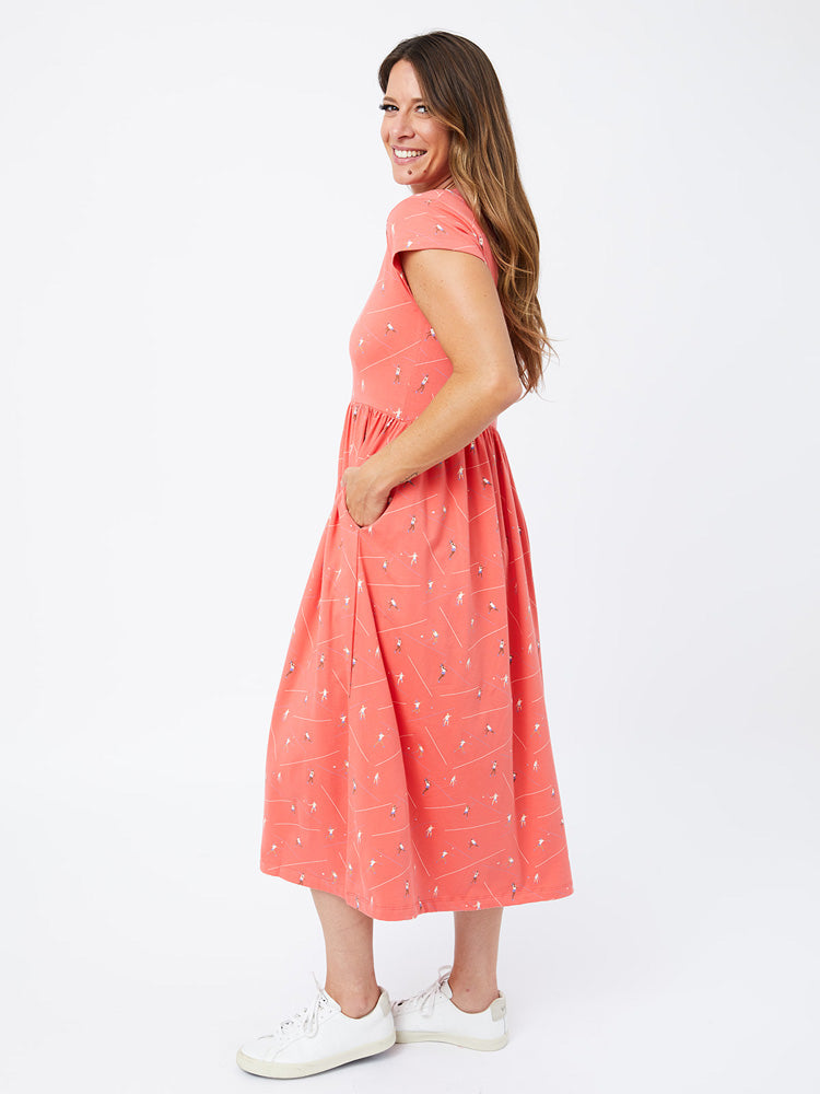 Logan Midi Dress - Badminton Melon - Image 3