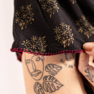 Aimee Maxi Dress - Floral Stamp Black - Image 4