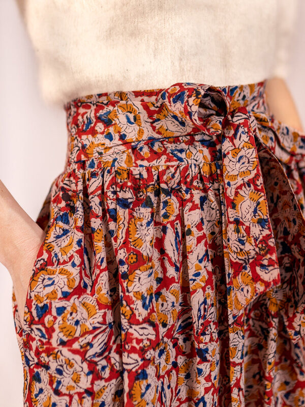 Nahla Midi Skirt - Ruby Floral - Image 2