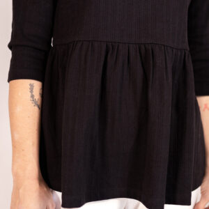 Paloma Top - Black Rib Knit - Image 6