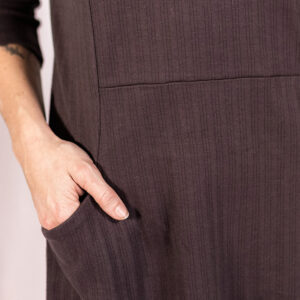 Sweet Seams Dress - Shale Rib Knit - Image 4