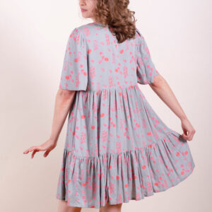 Adelaide Tiered Mini Dress - Botanical Slate - Image 5