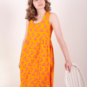 Melody Midi Dress - Floral Trio Marmalade - Image 1