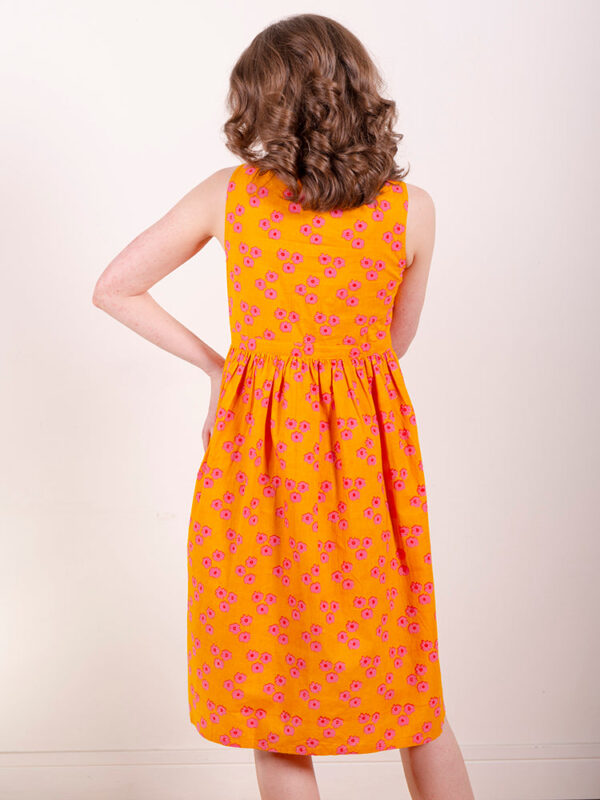 Melody Midi Dress - Floral Trio Marmalade - Image 2