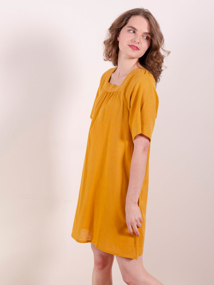 Alexis Mini Dress - Turmeric - Image 3