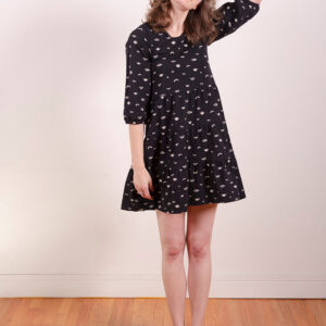 Bellini Long Sleeve Dress - Onyx Eyes - Image 4