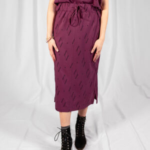 Isla Skirt - Diamond Vine Dark Purple - Image 1