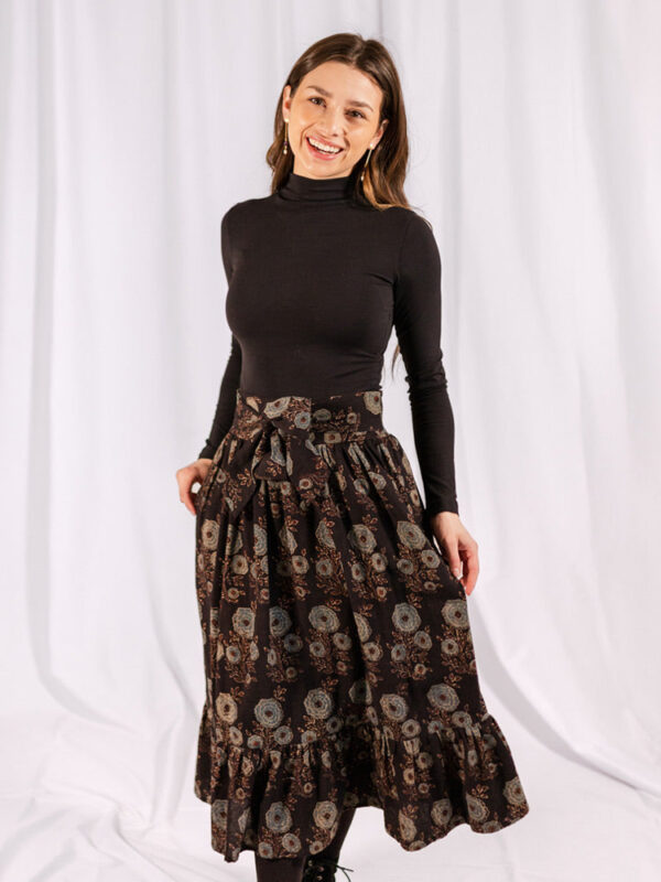 Nahla Midi Skirt - Fall Blossom - Image 3