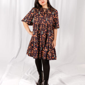 Adelaide Tiered Mini Dress - Botanical Dusk - Image 2