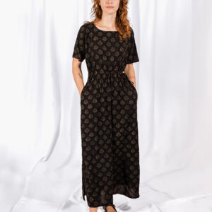 Aimee Maxi Dress - Floral Stamp Black - Image 7
