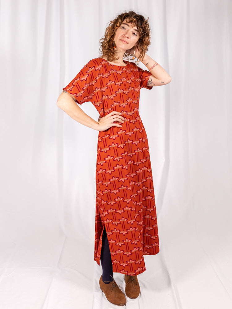 Aimee Maxi Dress - Mod Daisy Spiced Coral - Image 4