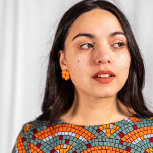 Artsy Traveler Midi Dress - Mosaic Fan - Image 6