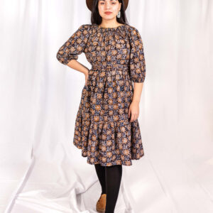 Marnie Dress - Sunflower Black - Image 5